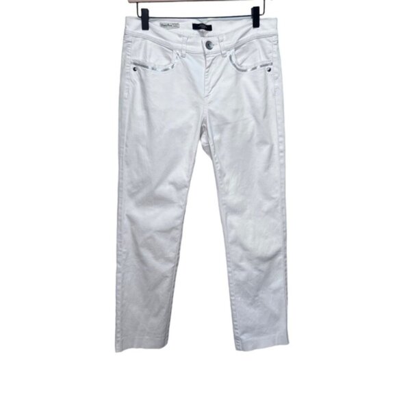 Weekend Max Mara White Pants Size 8 - Picture 1 of 11